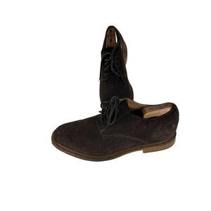 Clarks Comfort Size 10 M Mens Brown Nubuck Leather Shoes